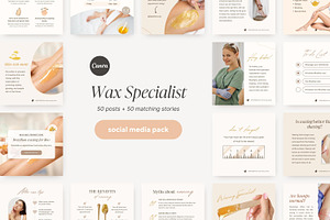 Canva Waxing Instagram Templates