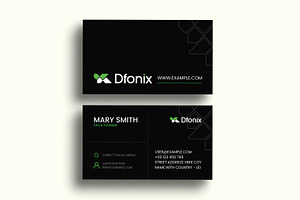 Sleek Modern Business Card Template, a Business Card Template by MightyDesign