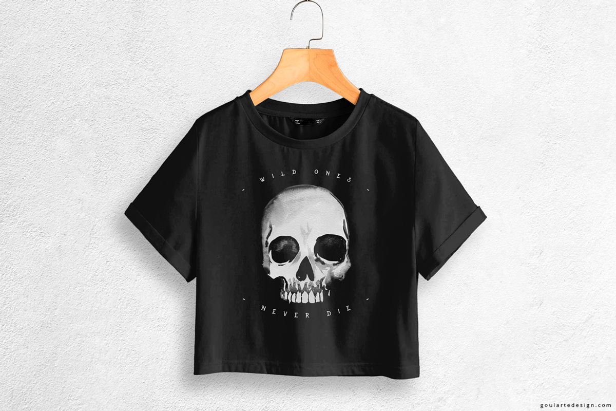 Watercolor skull | Rock and Roll, an Illustration by Goularte Design (Photo 5 of 7)