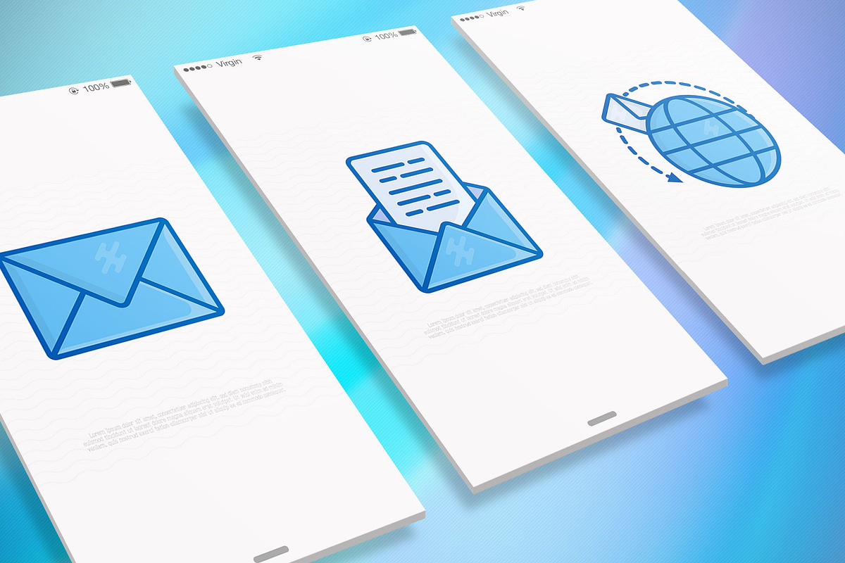 Post Office | 16 Thin Line Icons Set, an Outline Icon by Alex Blogoodf (Photo 2 of 11)