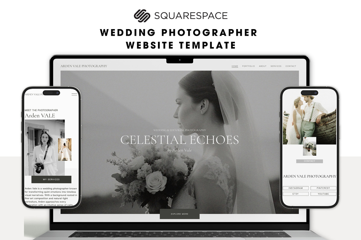 Squarespace Photographer Website, a Squarespace Template by Mockup Art Atelier (Photo 14 of 14)