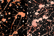 Rose Gold Paint Splatter Patterns, a Pattern Graphic by PrintablesByFranklyn (Thumbnail 2 of 6)