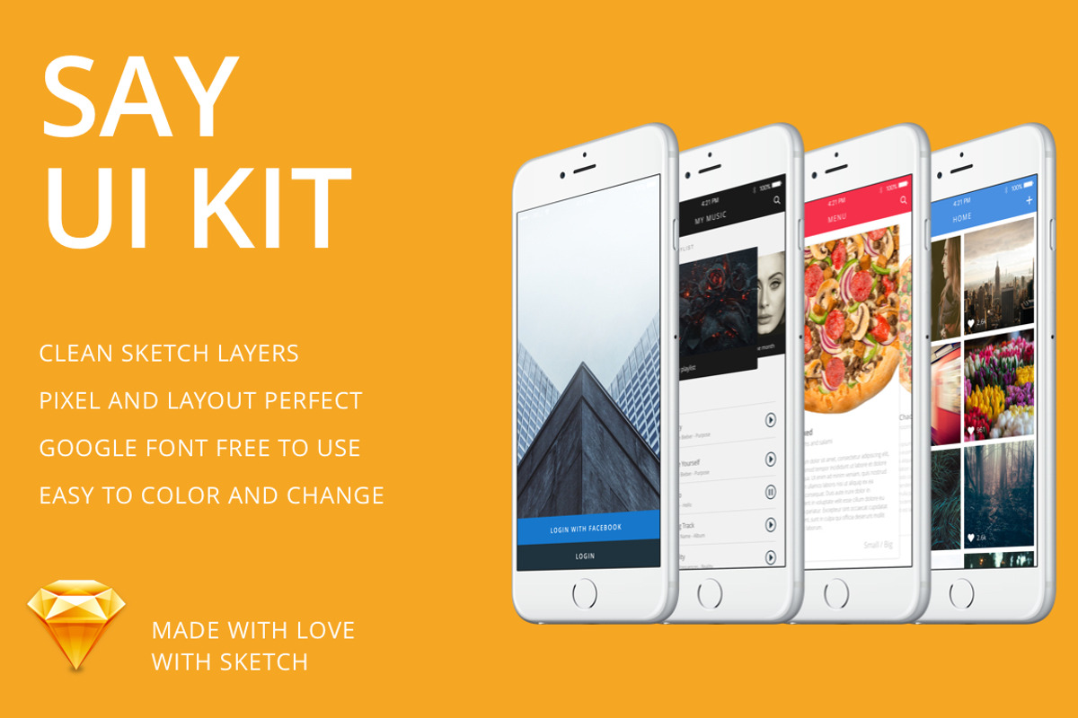 Say UI Kit, an UI Kit Template by Lorenzo's Shop (Photo 1 of 5)