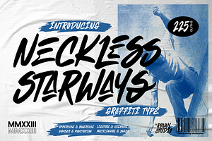 Neckless Starways Graffiti Type Tag