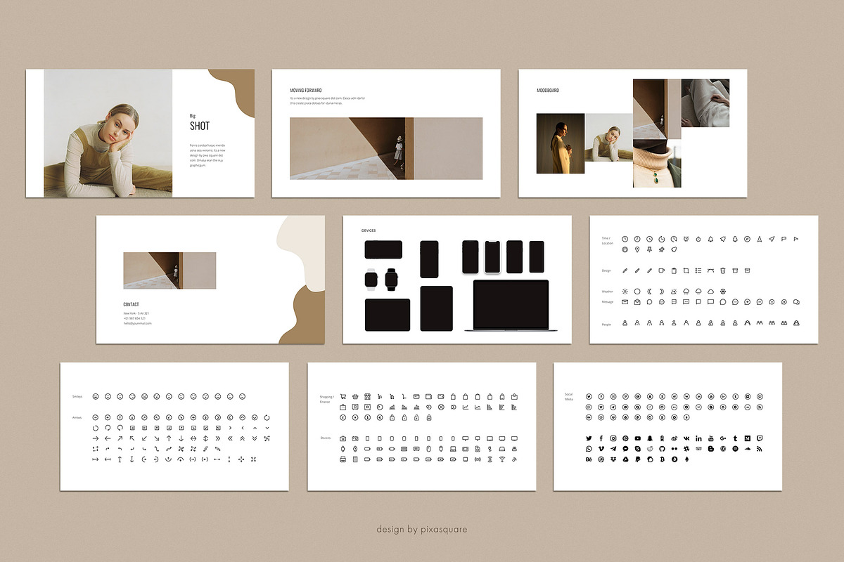 UNIA Media Kit Google Slide Template, a Presentation Template by PixaSquare