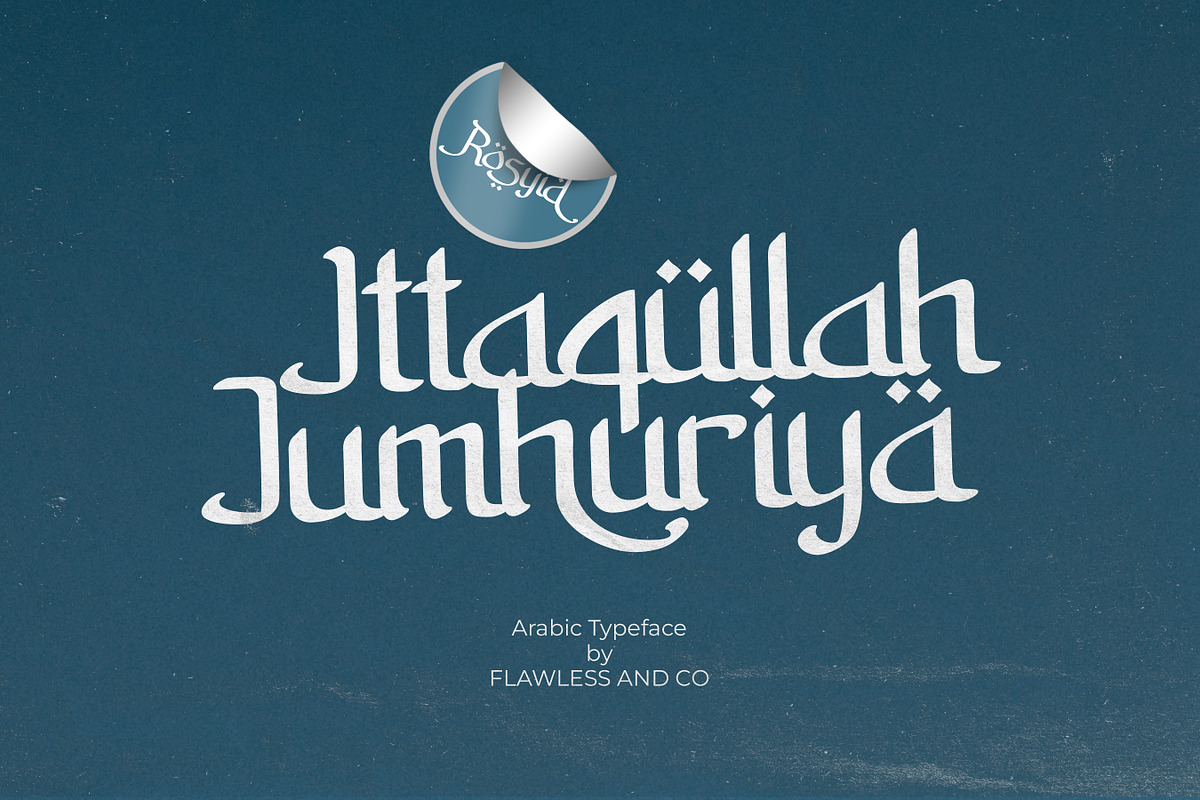 Rosyid-Arabic Font Style, a Symbol Font by Flawless And Co (Photo 7 of 10)