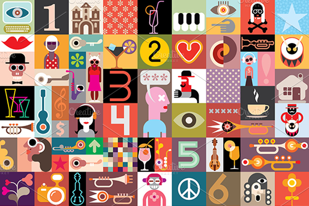 Art Collage, a Food Illustration by danjazzia