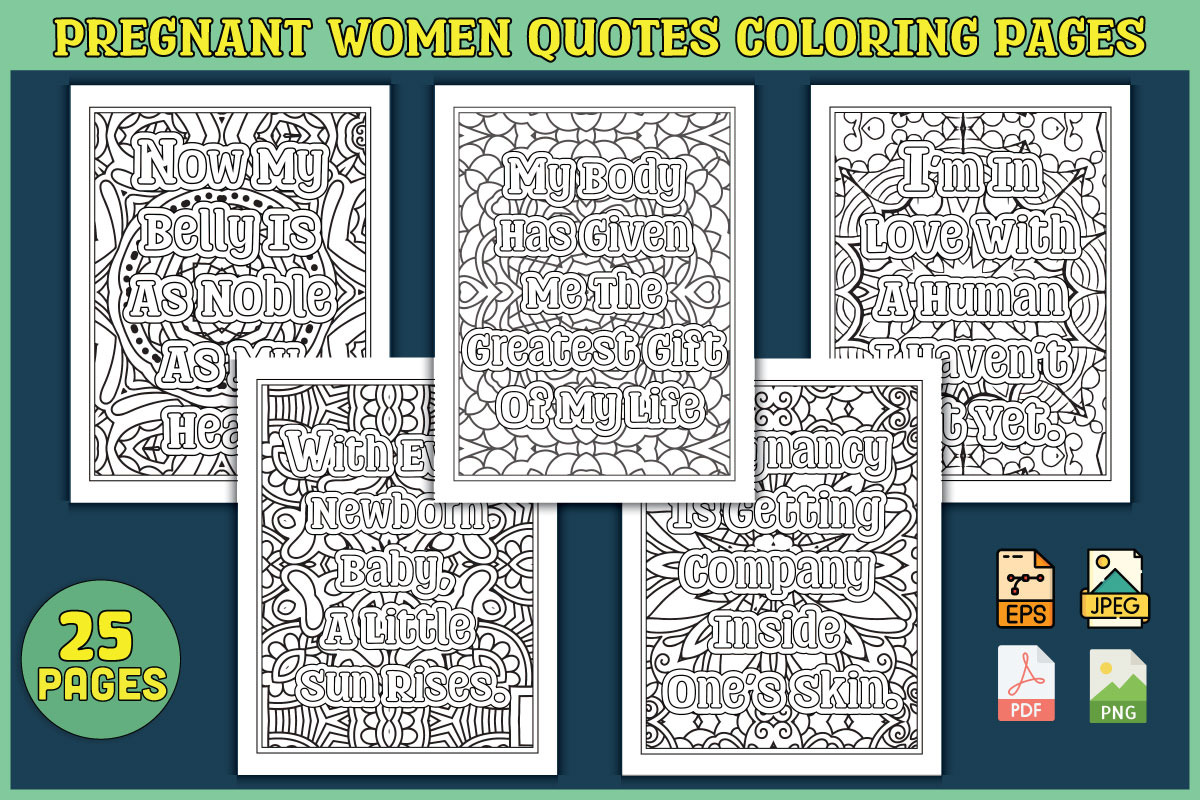 1000 Quotes Coloring Pages, an Object Graphic by protabsorkar11 (Photo 11 of 22)