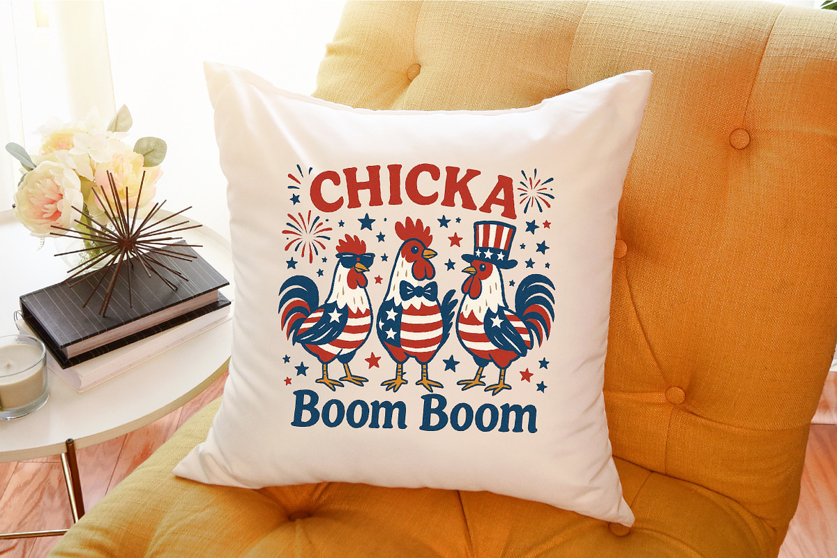 Patriotic Chicken USA 4th of July Me, an Illustration by Sublimation Artist (Photo 9 of 9)
