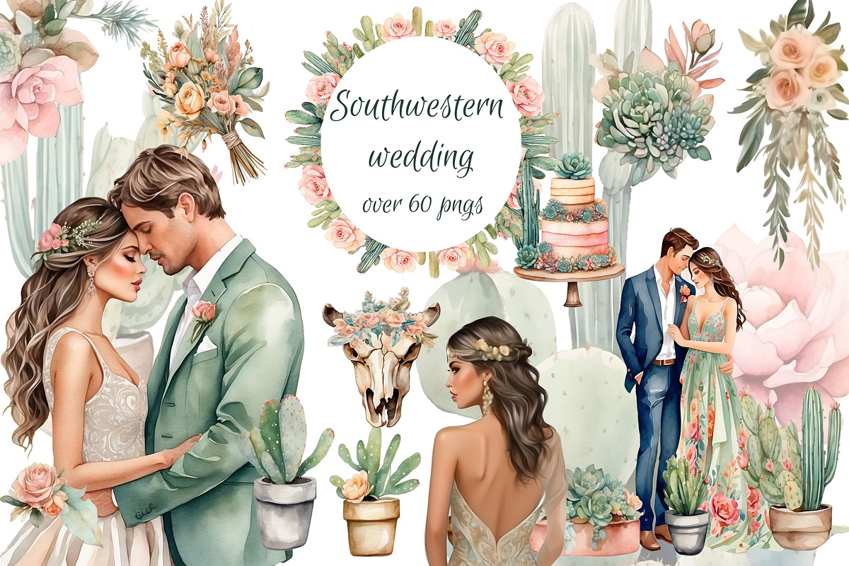 Southwestern wedding design elements, an Object Graphic by Mrs.Swan_Design (Photo 1 of 10)