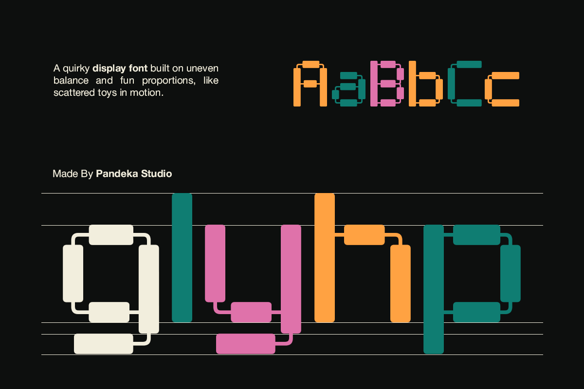 Play Sticz - Modern Plastic Toy Font, a Sans Serif Font by Pandeka Studio (Photo 3 of 9)