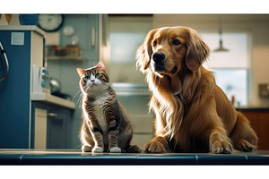 animal dog and cat at vet ai, an Animal Photo by pikepicture