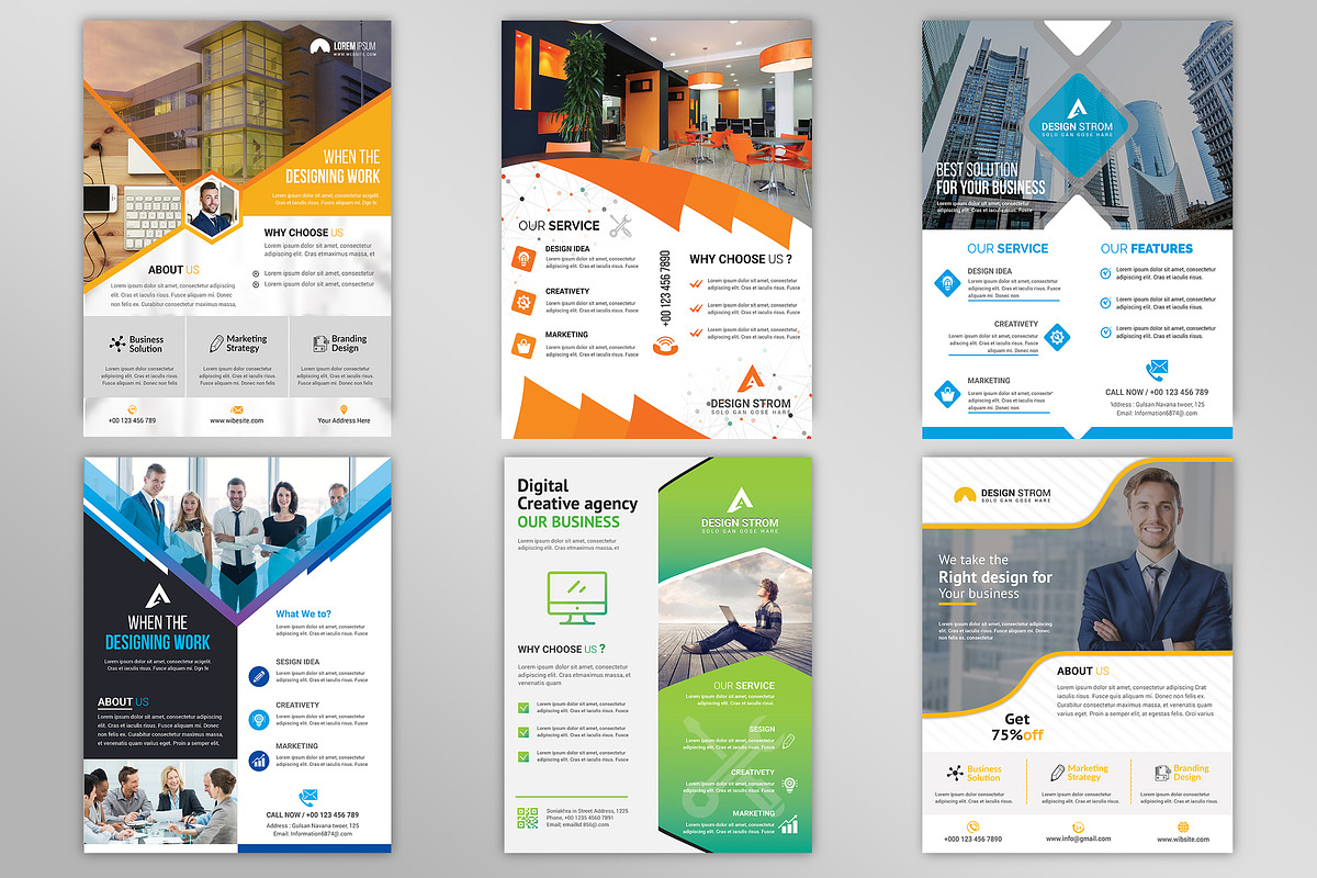 500+ Flyers Mega Bundle 99% OFF, a Flyer Template by Imagine Design Studio (Photo 42 of 98)