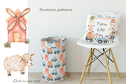 Watercolor Farm Collection, an Animal Illustration by MayaNavits (Thumbnail 4 of 6)