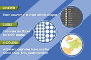 Geometric Maps - Dotted and Low Poly, an Illustration by Cartorical (Thumbnail 2 of 8)