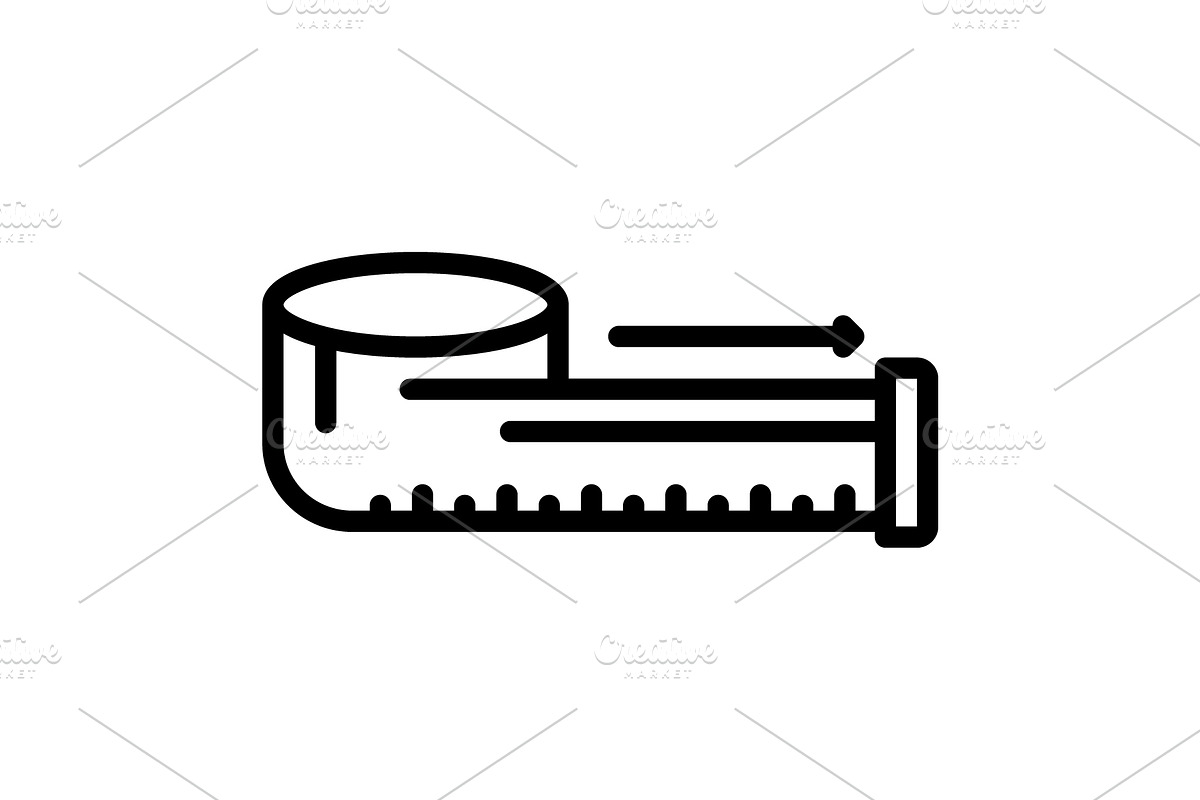 Measure scale black cion, an Outline Icon by Creative priyanka