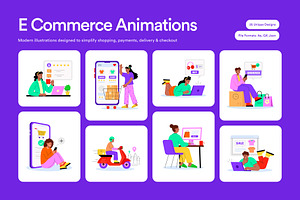 25 Animated E-commerce Illustrations, a Person Illustration by Creative Stall
