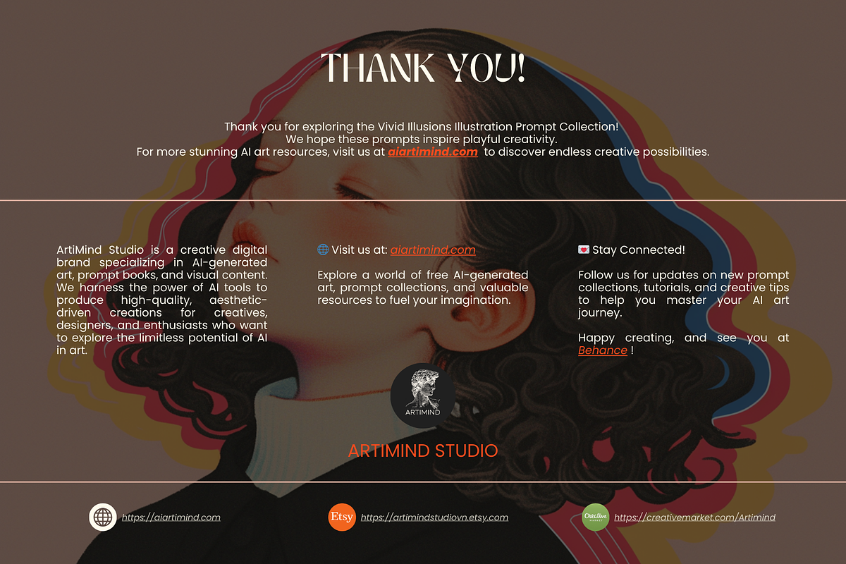 Vivid Illusion MidJourney Prompt, a Decorative Illustration by Artimind Studio (Photo 10 of 10)