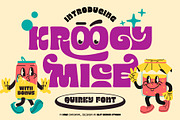 Kroogy Mice Typeface, a Sans Serif Font by alit design (Thumbnail 1 of 21)