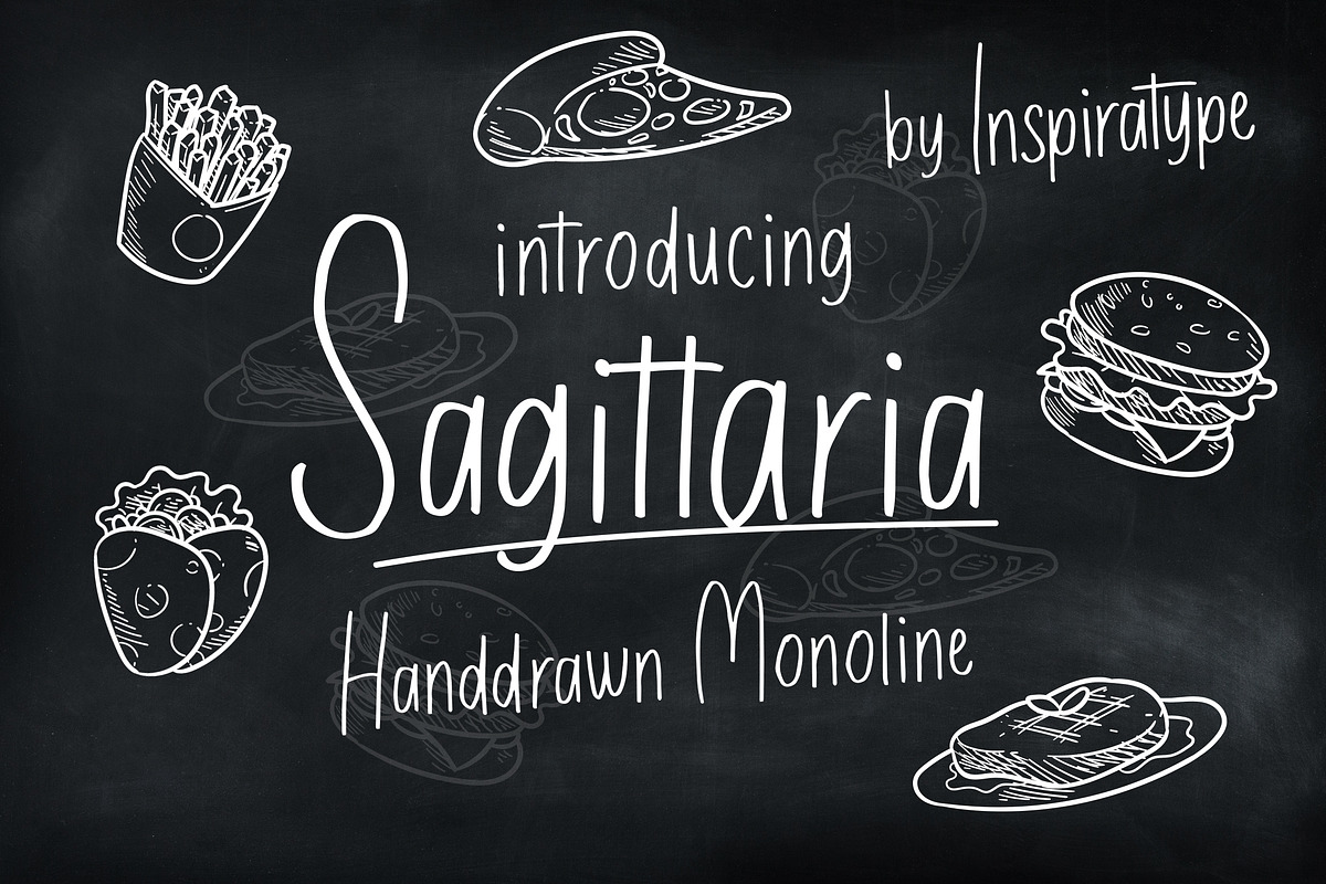 Sagittaria - Handrawn Monoline