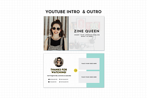 Yellow YouTube Branding Kit Canva