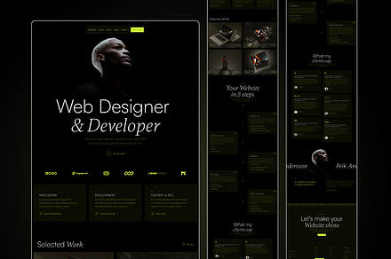 Portfolio Website Figma Landing Page
