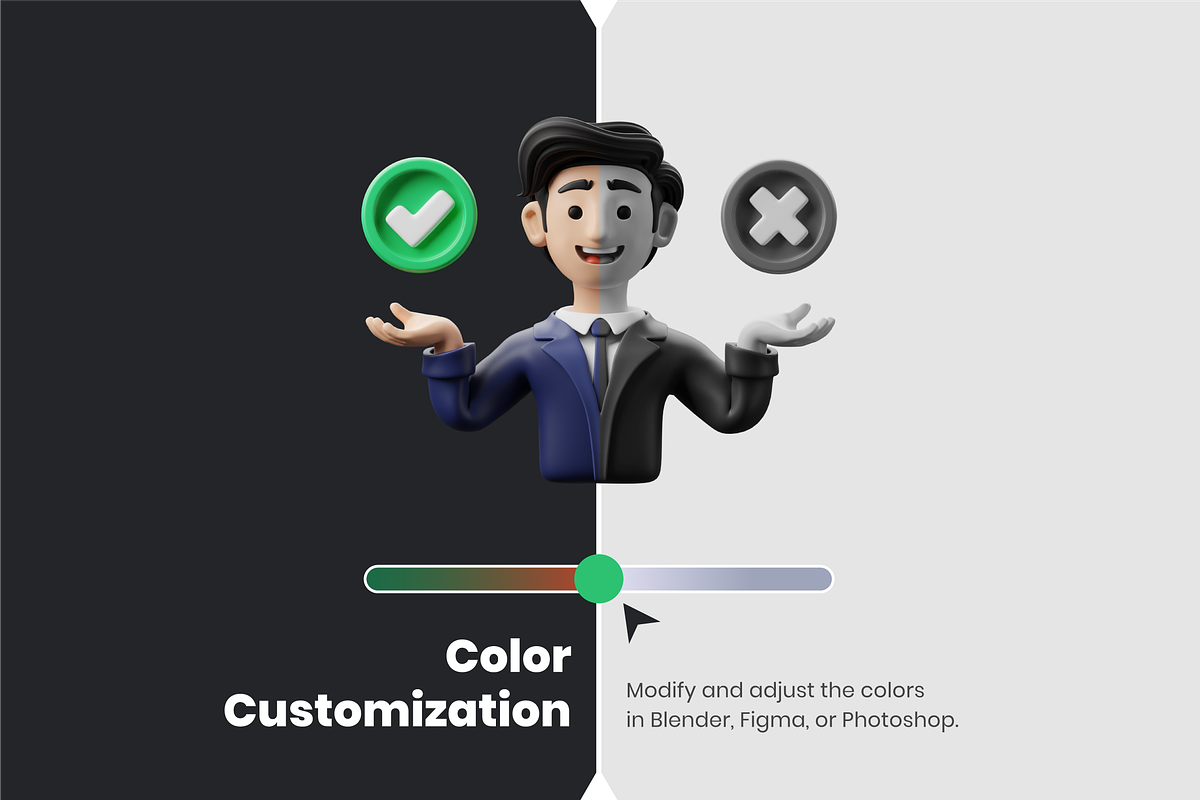 3D Unity Icon Set, a Characters & Person 3D Model by Flat Icons (Photo 2 of 13)