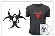 Bold Biohazard Logo Bundle, a Food Illustration by CarWrap design (Thumbnail 3 of 3)