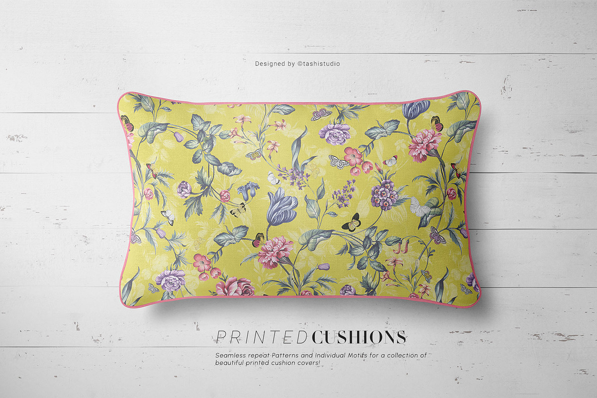 Jali Florals, Painted Watercolours!, a Pattern Graphic by Pink Linen (Photo 7 of 9)