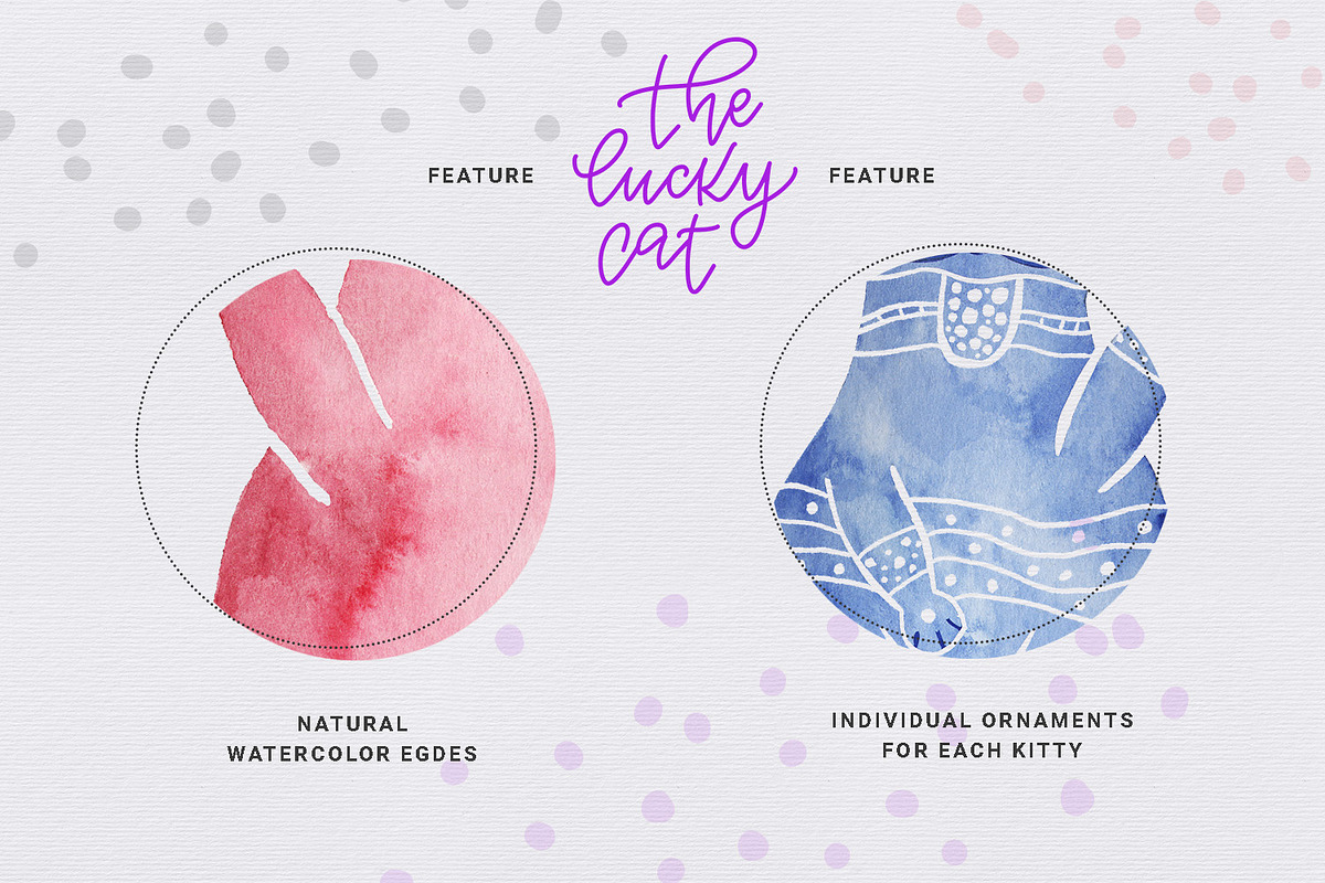 The Lucky Cat collection, an Illustration by Gray Cat Graphics (Photo 4 of 12)