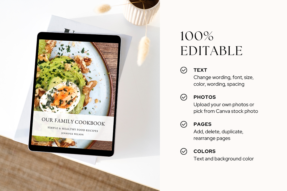 Cookbook Recipe Book Template, a Magazine Template by ShopRShop (Photo 5 of 9)