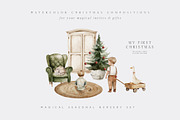 MY FIRST CHRISTMAS Watercolor Set, a Decorative Illustration by Muse Artist (Thumbnail 6 of 25)