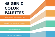 Gen-Z Color Palettes, a Palette Add-On by Ellen Carty Design (Thumbnail 1 of 12)