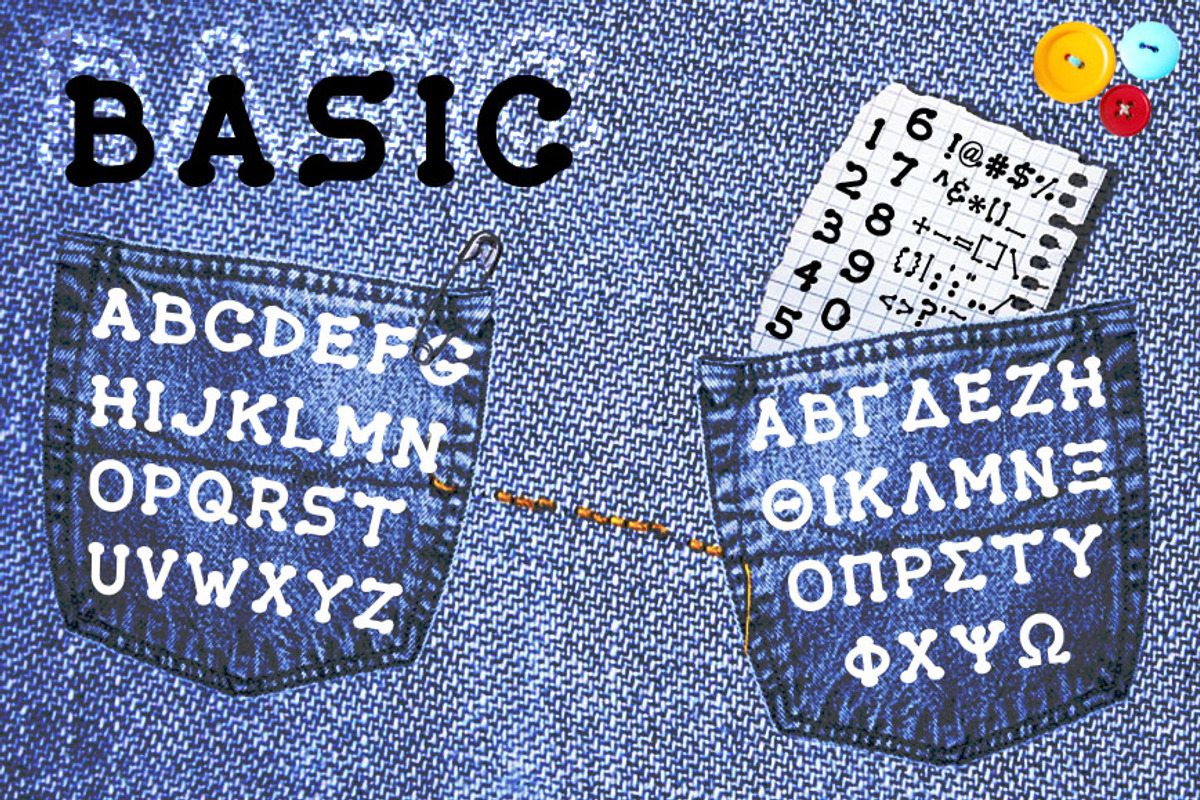Applique Greek Font Set preview 3