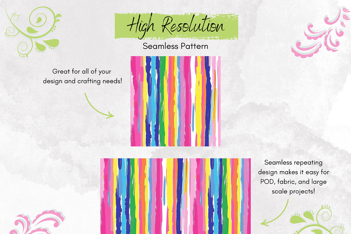 Watercolor Vertical Stripes Pattern, a Pattern Graphic by Paper & Pattern Studio (Photo 3 of 9)