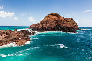 Porto moniz madeira featuring atlantic, background, and beach