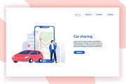 Car sharing concept, a Transportation Illustration by Good Studio (Thumbnail 1 of 3)
