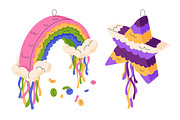 Pinata, Mexican holiday toys set, an Object Illustration by Good Studio (Thumbnail 2 of 7)