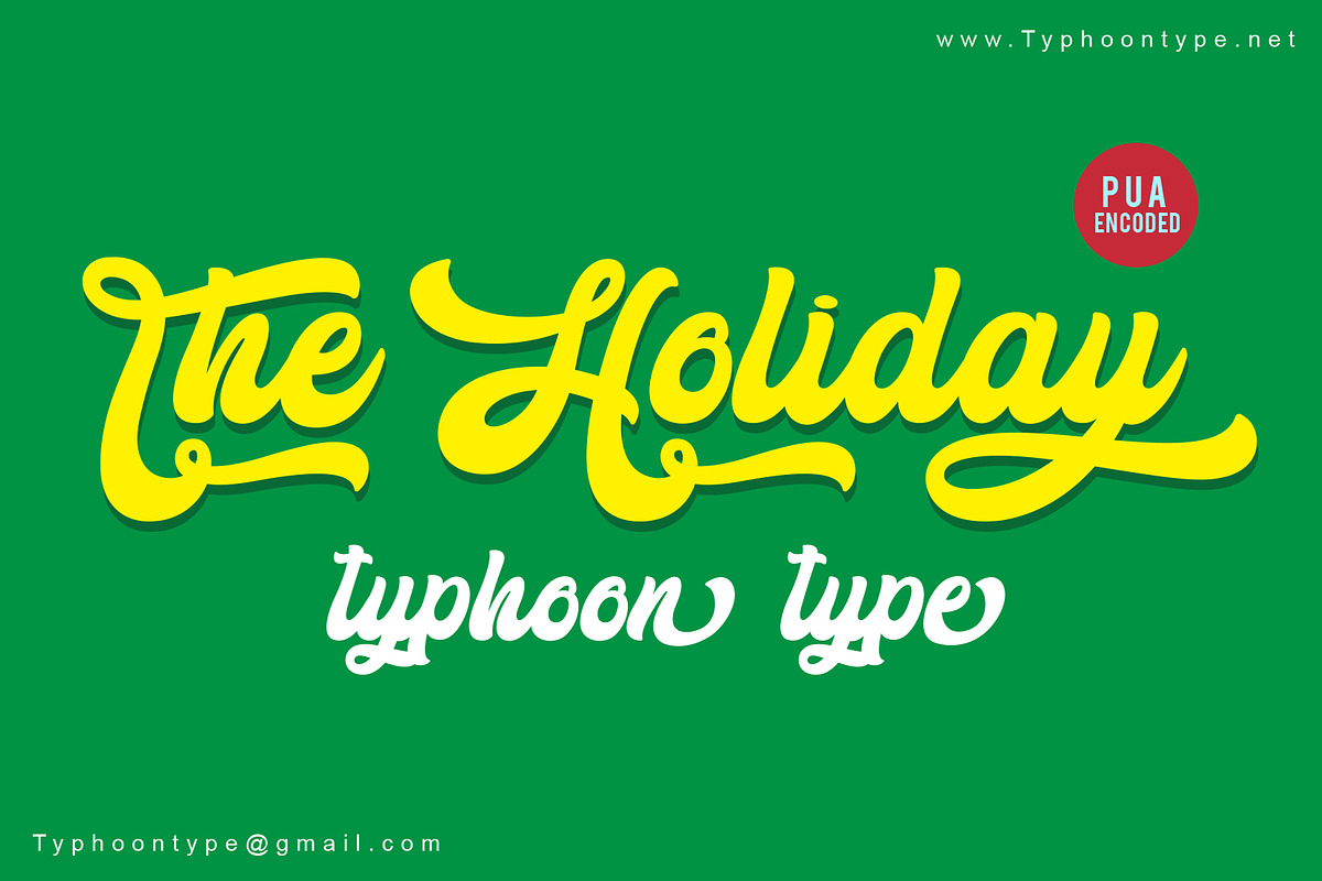 The Holiday font