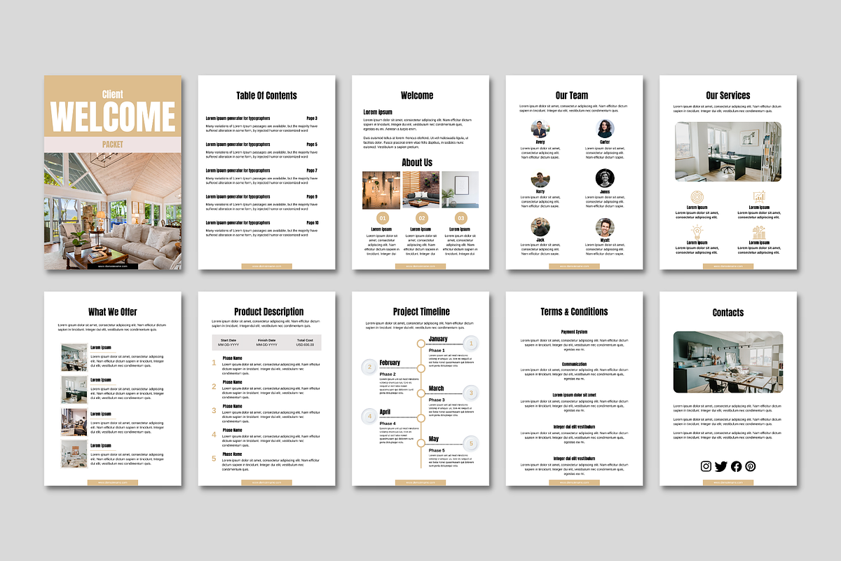 Client Welcome Packet Canva, a Print Template by Visual Designs (Photo 3 of 3)