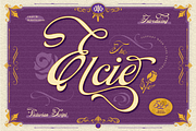 Elcie, a Script Font by Burntilldead (Thumbnail 2 of 14)