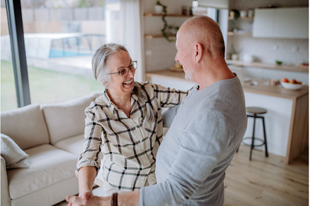 Cheerful senior couple dancing, a Person Photo by HalfPoint
