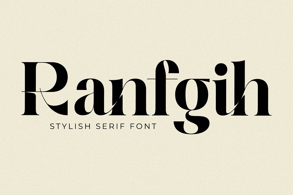 Ranfgih Stylish Serif Font, a Serif Font by Storytype Studio (Photo 1 of 15)