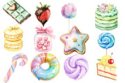 Pastel Sweets Clipart Bundle, an Illustration by Designworld (Thumbnail 4 of 5)
