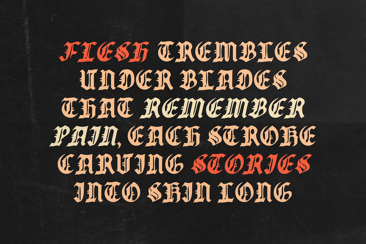 CS Claes Drawn, a Blackletter Font by Craft Supply Co. (Photo 7 of 8)