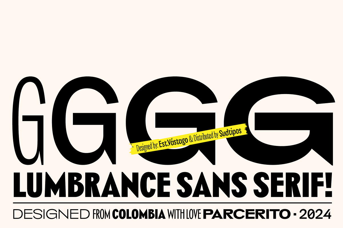 Lumbrance Sans, a Font by Sudtipos (Photo 1 of 7)