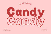 Candy Candy - Display Font, a Slab Serif Font by aeys_land (Thumbnail 1 of 6)