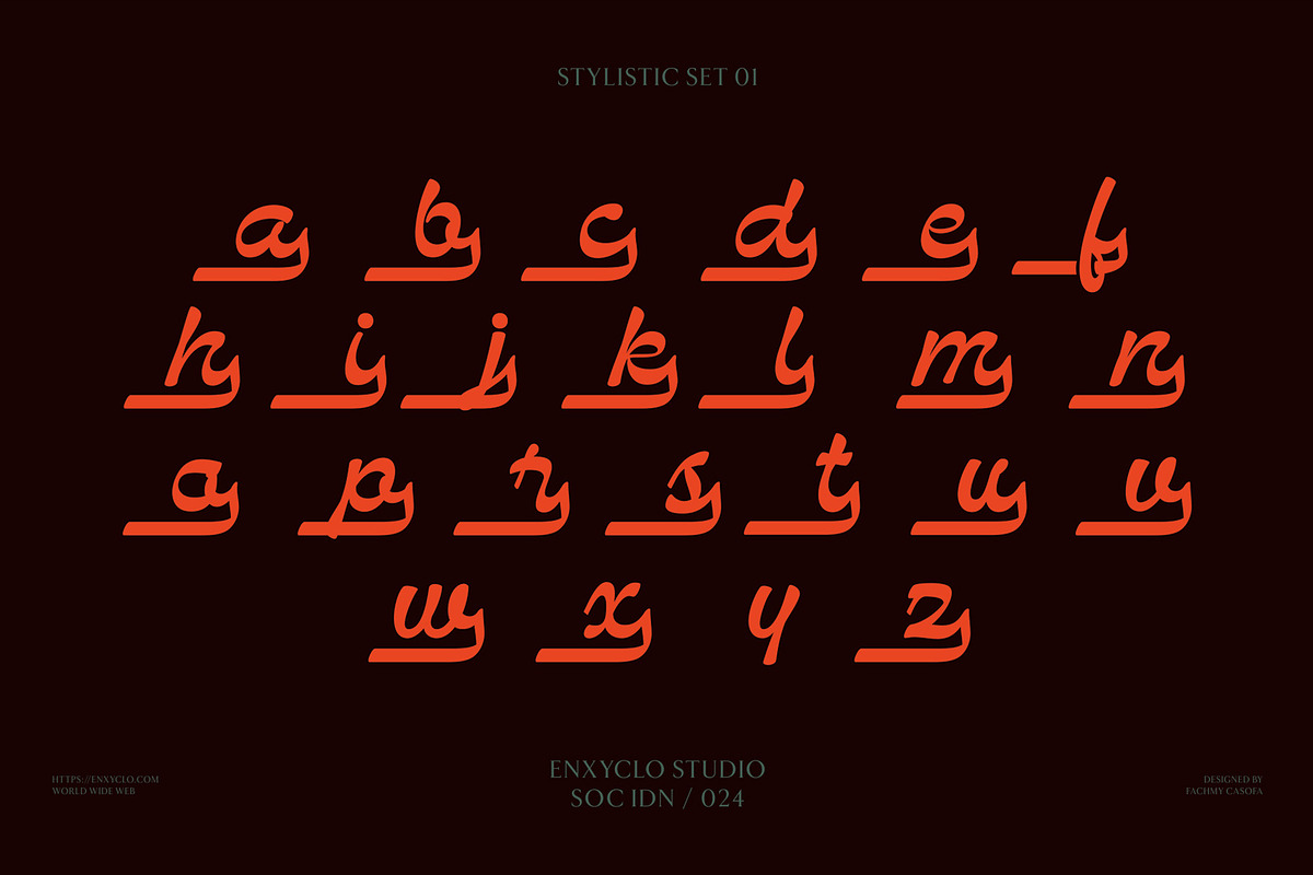 NCL Bendstag - Modern Script, a Script Font by Enxyclo Studio (Photo 14 of 16)