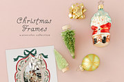 Christmas holiday frames backgrounds, a Background Graphic by Grace Noboa Illustrations (Thumbnail 10 of 13)