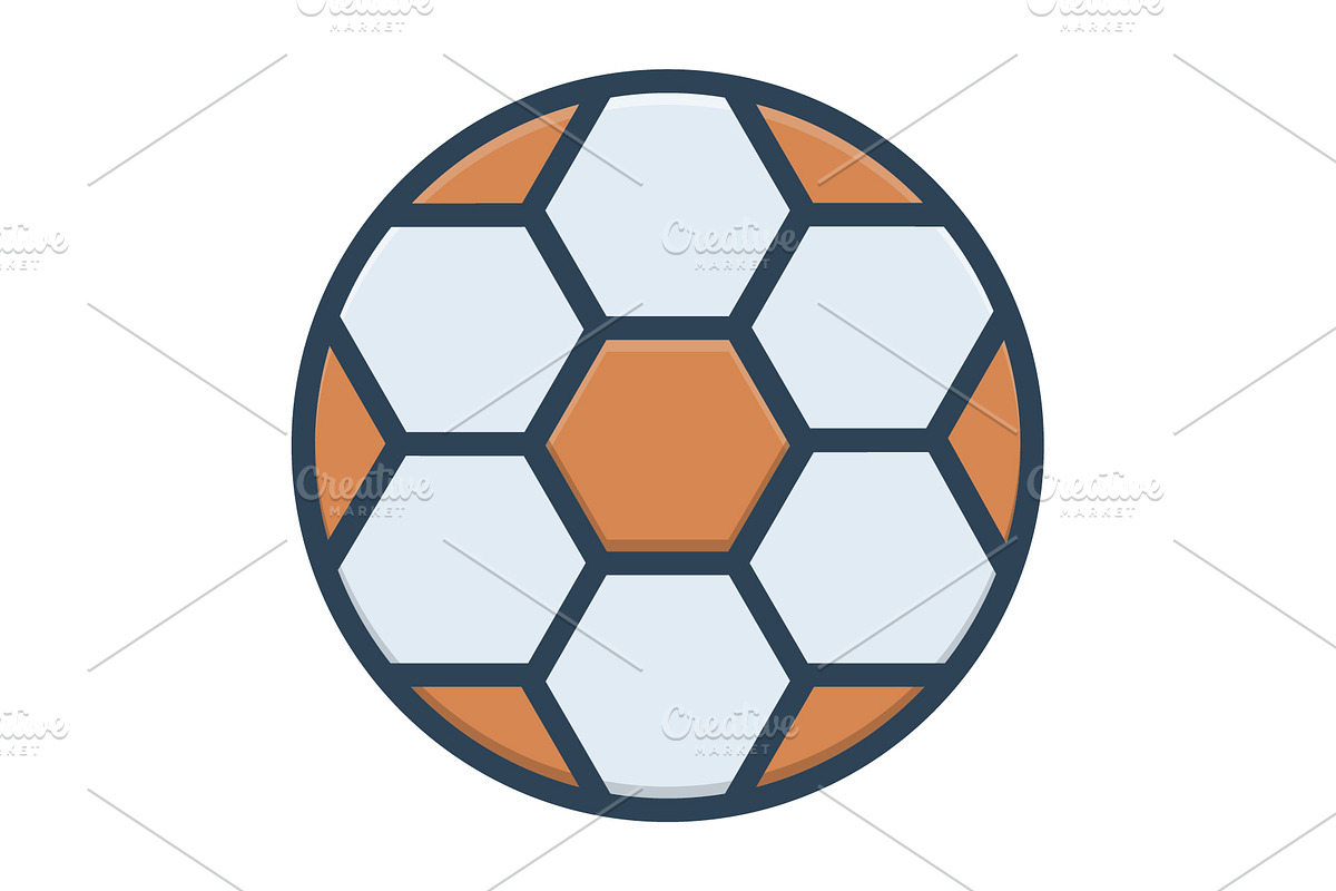Football ball color icon, a Duotone Icon by Creative priyanka